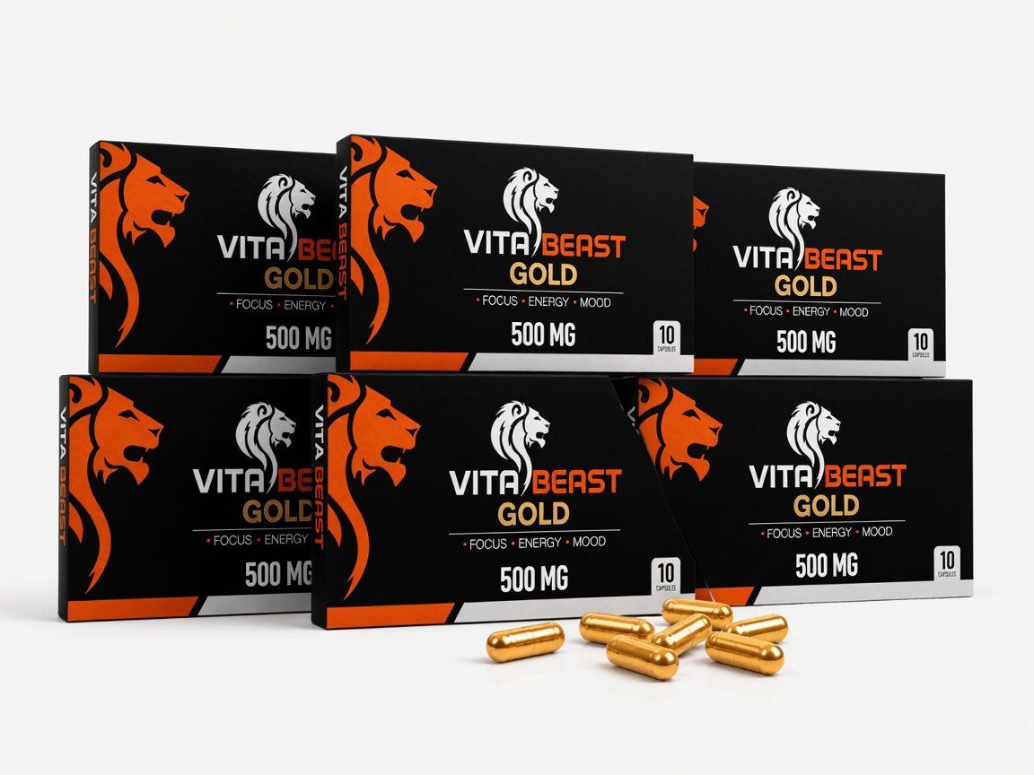 VitaBeast Gold complément alimentaire premium 500 mg pour énergie et vitalité