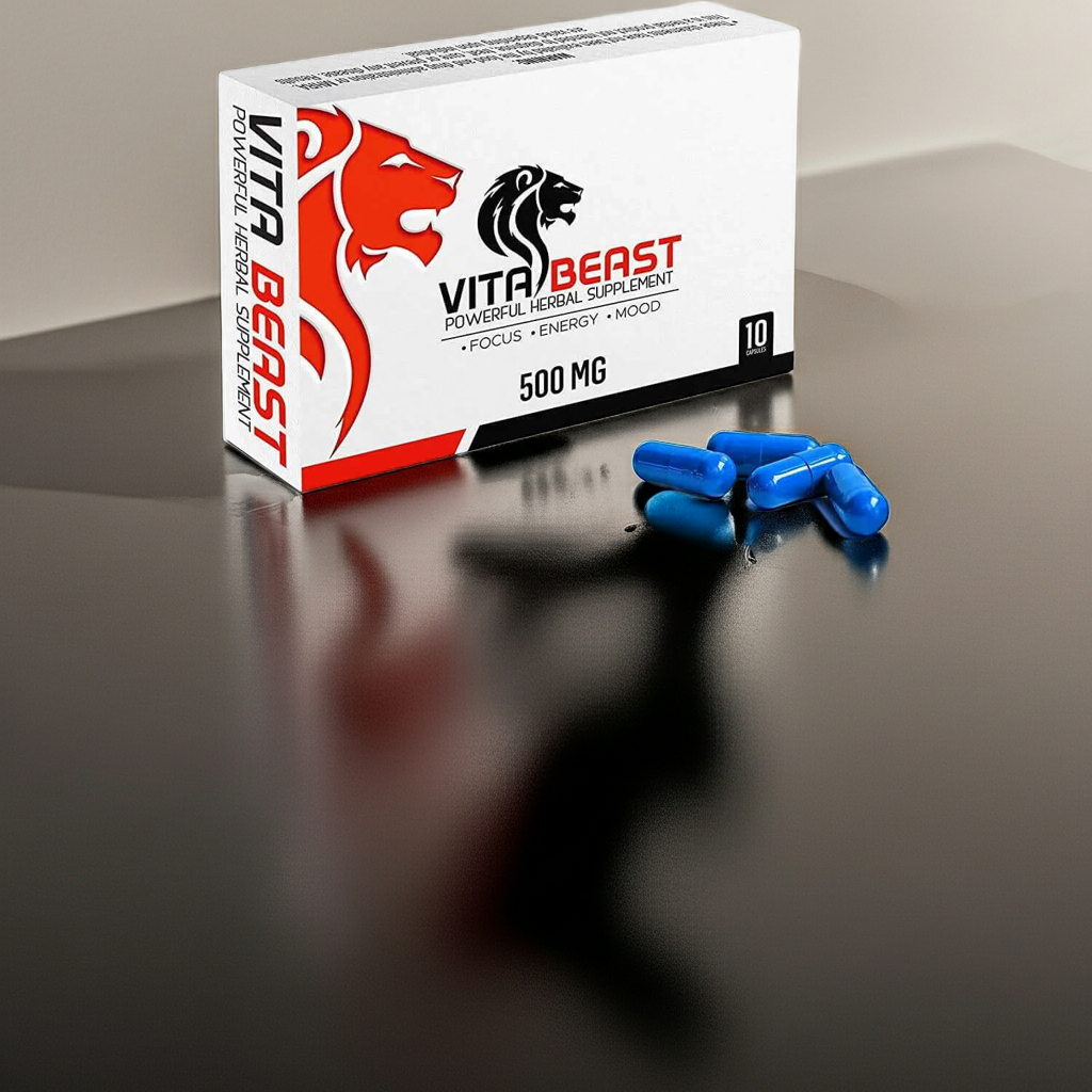 Vitabeast Bleu – Complément Alimentaire Énergie & Vitalité – 500 mg